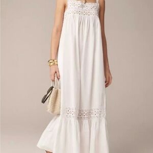 J. Crew White Eyelet Dress